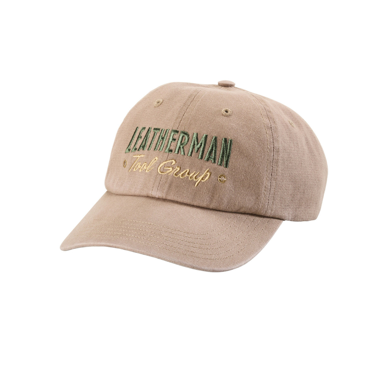 Translation missing: en.Natural gold Leatherman Dad Hat with a simple logo and a soft, cotton feel