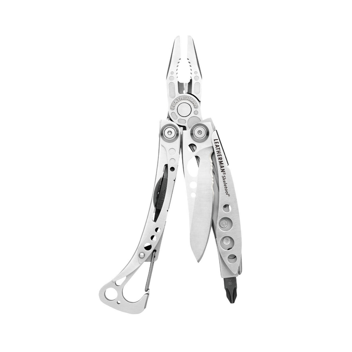 Skeletool open in fanned position