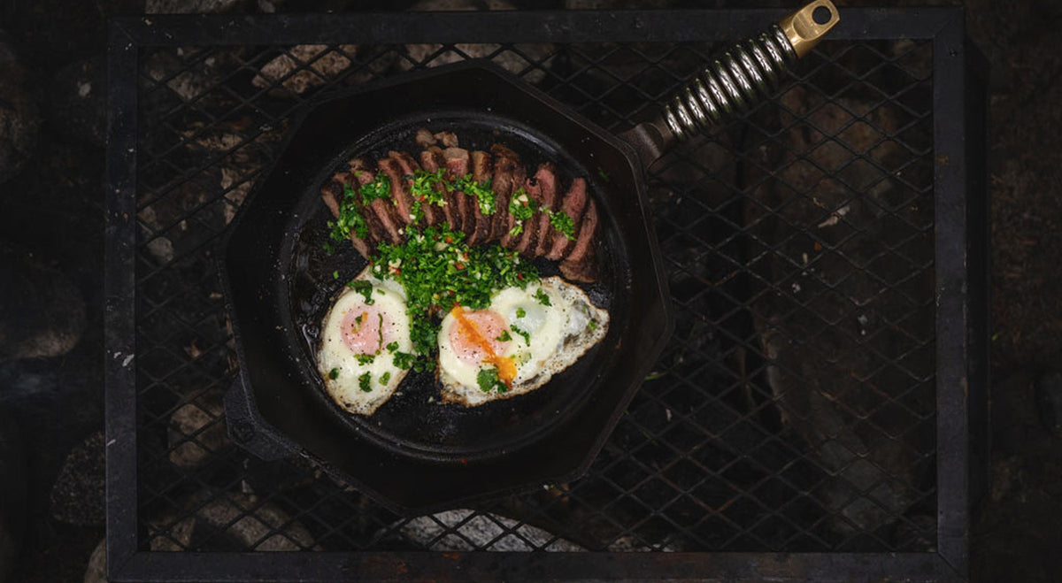 How to Cook Steak and Eggs Outdoors