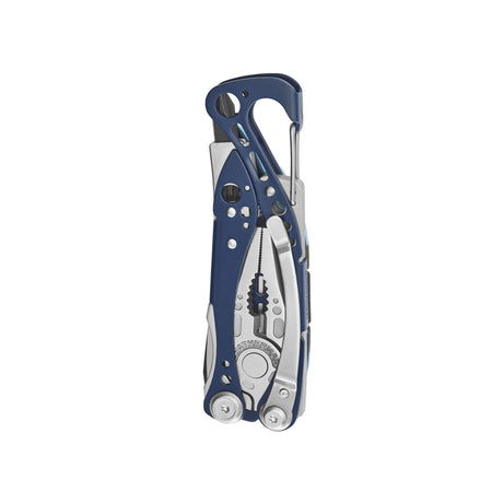 Translation missing: es.Nightshade Leatherman Skeletool® CX multi-tool closed, showcasing its sleek design and functionality