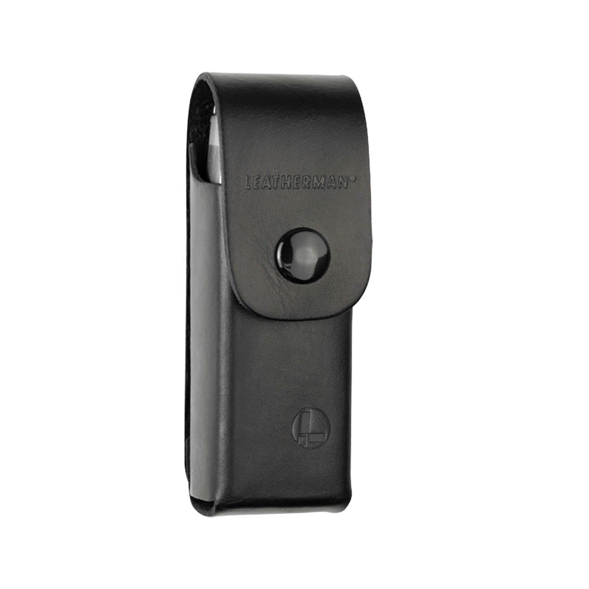 Translation missing: en.Leather Box Sheath Black 4.2" Front