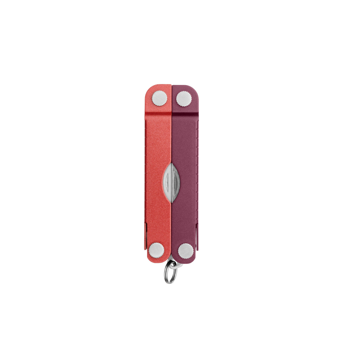 Translation missing: en.Mulled Wine Leatherman Micra® multi-tool closed, showcasing its compact design and keychain attachment