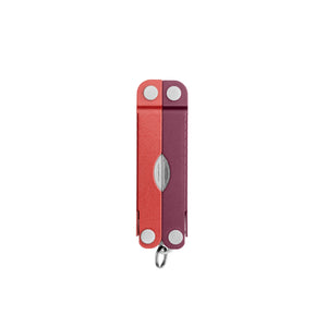 Translation missing: en.Mulled Wine Leatherman Micra® multi-tool closed, showcasing its compact design and keychain attachment