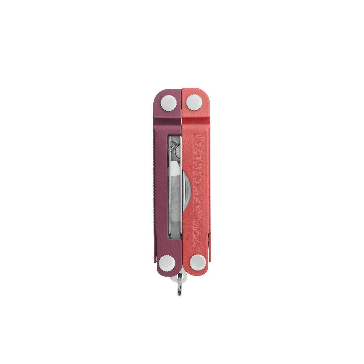 Translation missing: en.Mulled Wine  Leatherman Micra® multi-tool closed, showcasing the tweezers and Leatherman brand on one handle