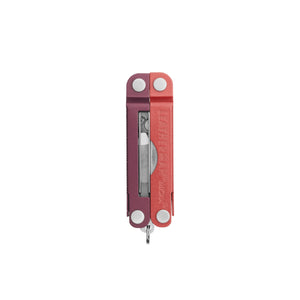 Translation missing: en.Mulled Wine  Leatherman Micra® multi-tool closed, showcasing the tweezers and Leatherman brand on one handle