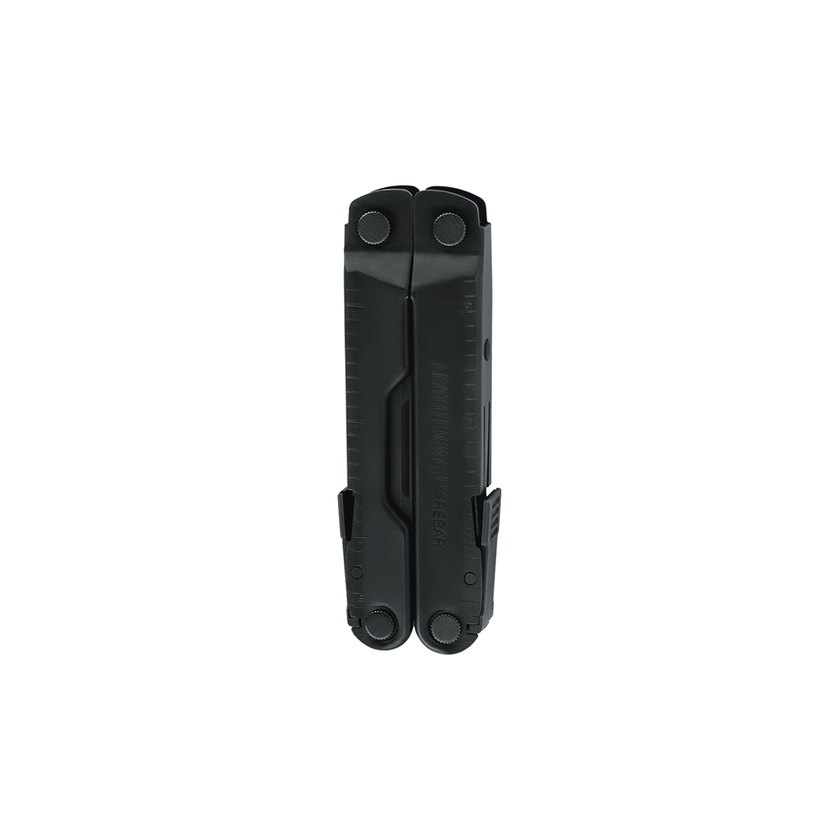 Translation missing: en.Black Leatherman Rebar® multi-tool closed showcasing its compact design for easy carry