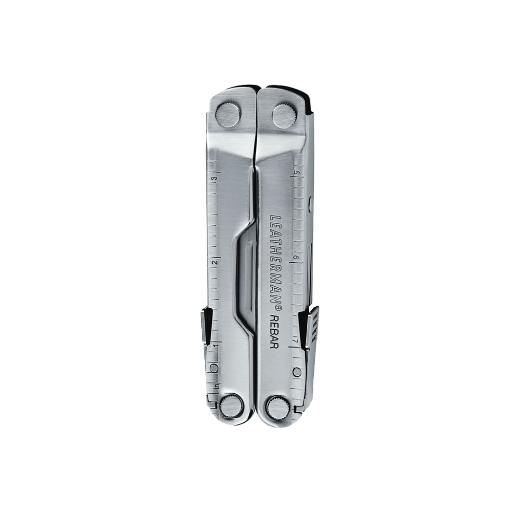Translation missing: en.Black Leatherman Rebar® multi-tool closed showcasing its compact design for easy carry