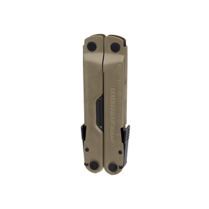 Translation missing: en.Coyote Tan Leatherman Rebar® multi-tool closed, showcasing the compact design
