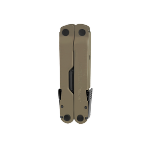 Translation missing: en.Coyote Tan Leatherman Rebar® multitool in closed position, showcasing its sleek design and robust construction