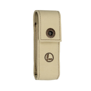 Translation missing: en.Sandstorm nylon belt pouch with snap-closure flap and circular stitched logo on the front