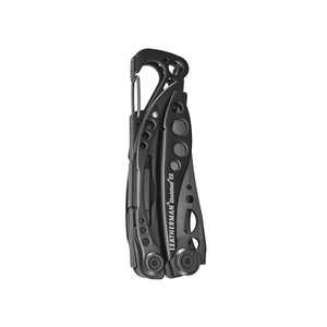Translation missing: en.Onyx Leatherman Skeletool® CX multitool folded closed with carabiner clip and cutout handle design
