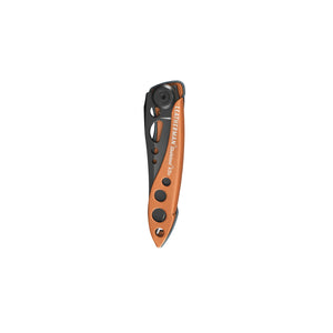 Translation missing: en.Closed front view of a Skeletool® KBX in Aurora color showcasing its compact size