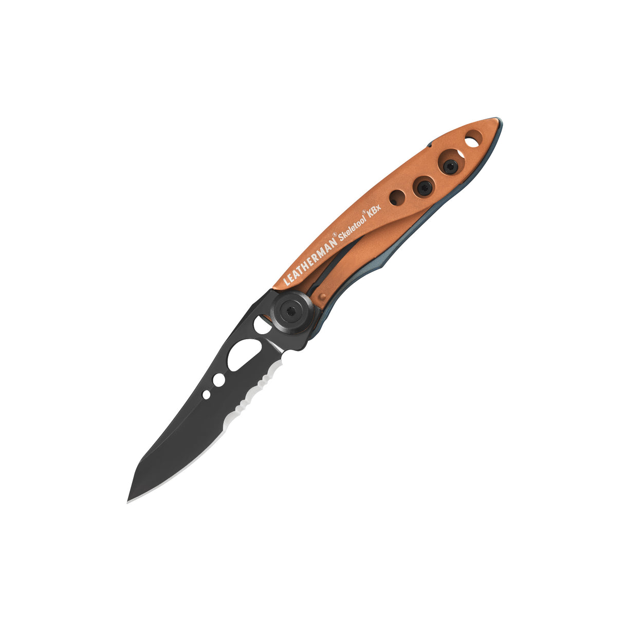 Translation missing: en.Front view of a Skeletool® KBX in Aurora color showcasing its combo blade