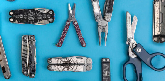 Assortment of Customized Leatherman tools