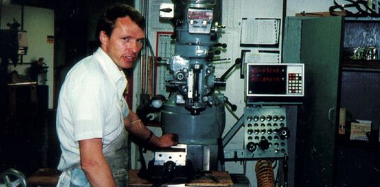 Tim Leatherman at the beginning of his career manufacturing multi tools