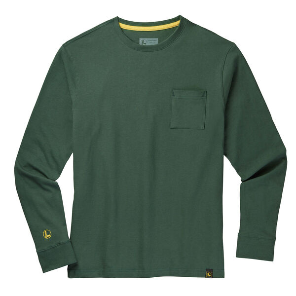 Green Brand Stamp Long Sleeve Tee front