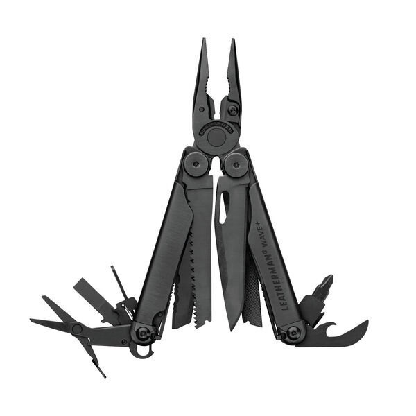 LEATHERMAN, Wave+, 18-in-1 Full-Size, Versatile Multi-tool for DIY, Home,  Garden, Outdoors or Everyday Carry (EDC), Black