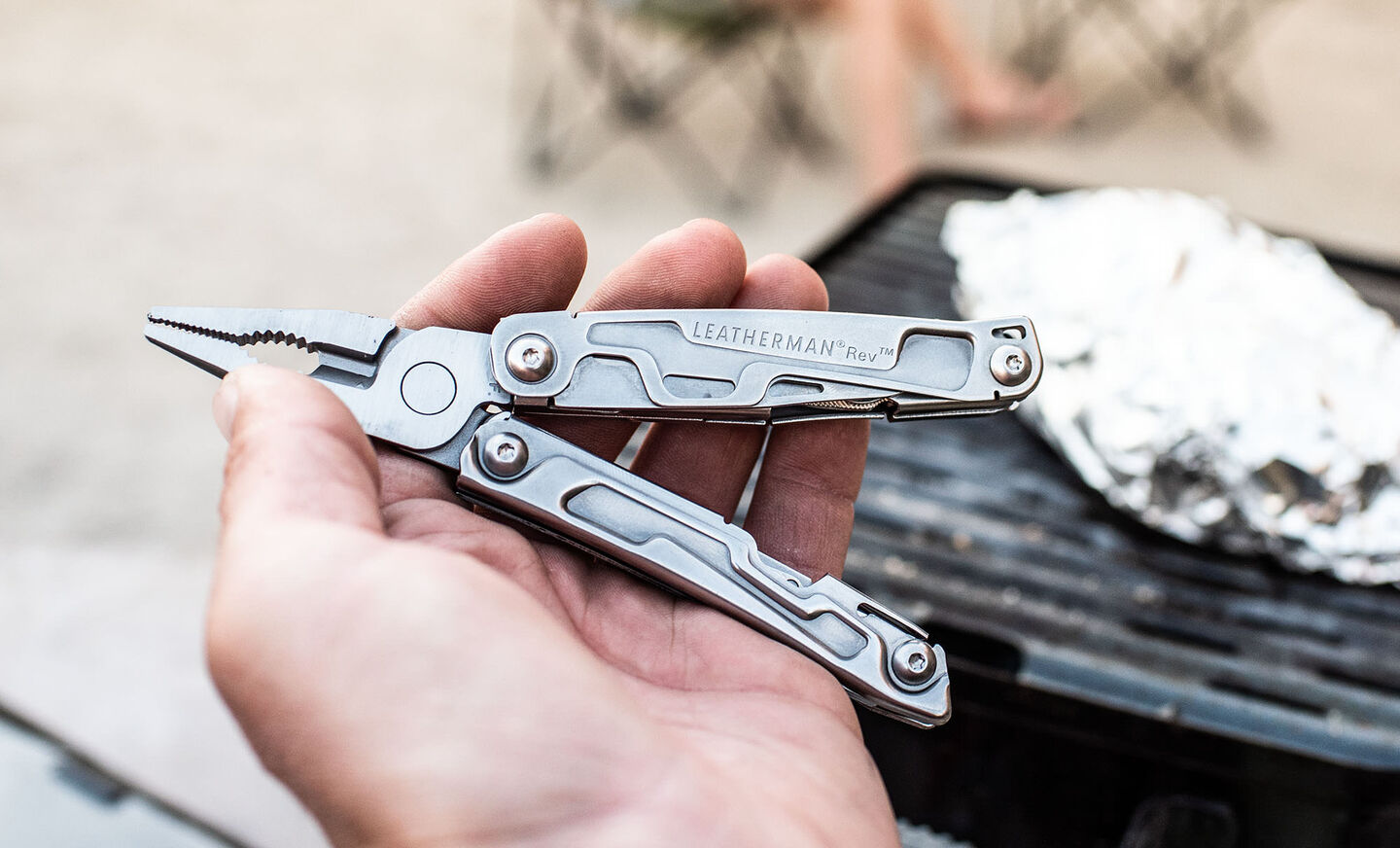 Leatherman Rev in a hand