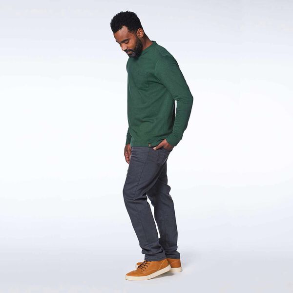 Green long sleeve Leatherman T-Shirt model side