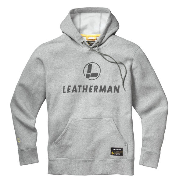 Gray Hand-drawn Logo Hoodie front