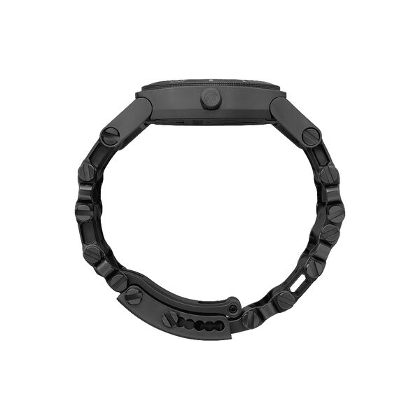 Leatherman tread tempo multi-tool watch in black, 30 tools, side view image 2