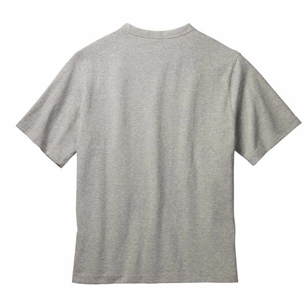 Gray short sleeve T-Shirt with heritage badge back side