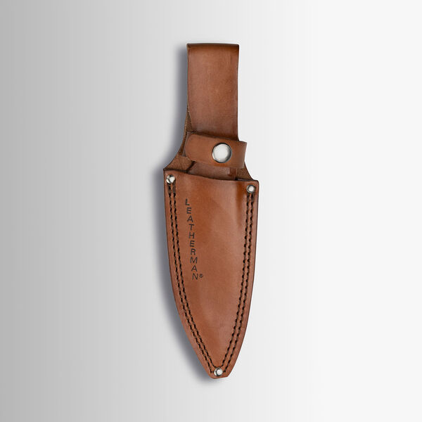 Brown leather sheath for Harvest