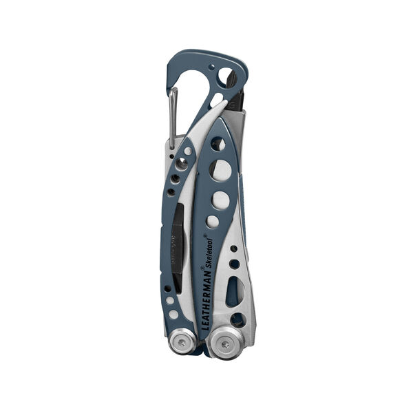 Closed Blue Skeletool showing outside accessible tool side