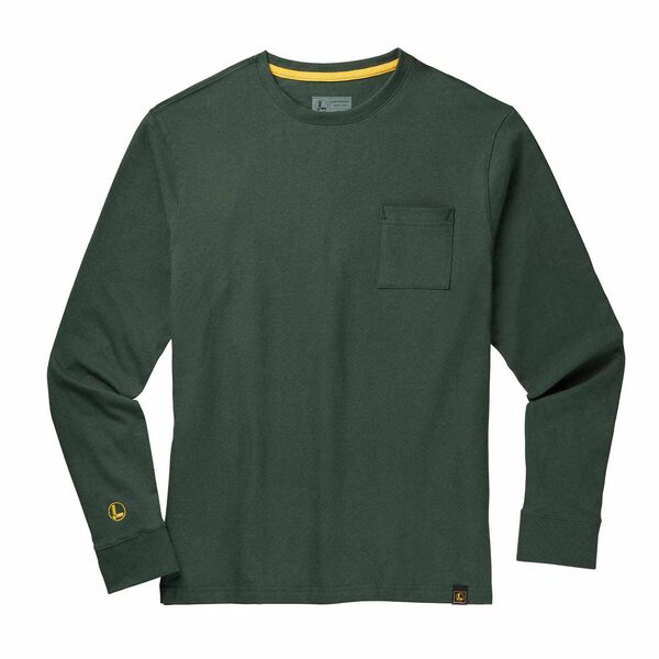 Green long sleeve Leatherman T-Shirt front side