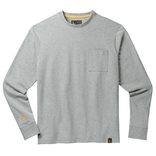 Gray Brand Stamp Long Sleeve Tee front