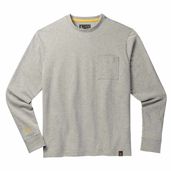 Gray long sleeve Leatherman T-Shirt front side