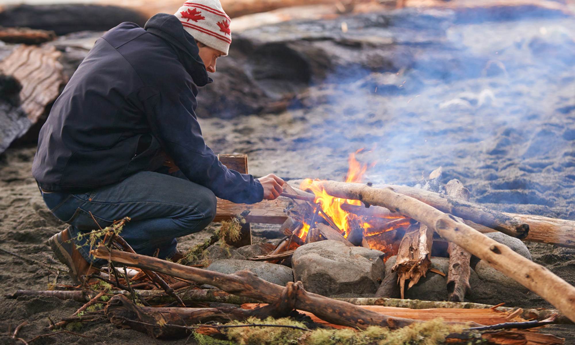 How to Start a Campfire When Everything Is Wet