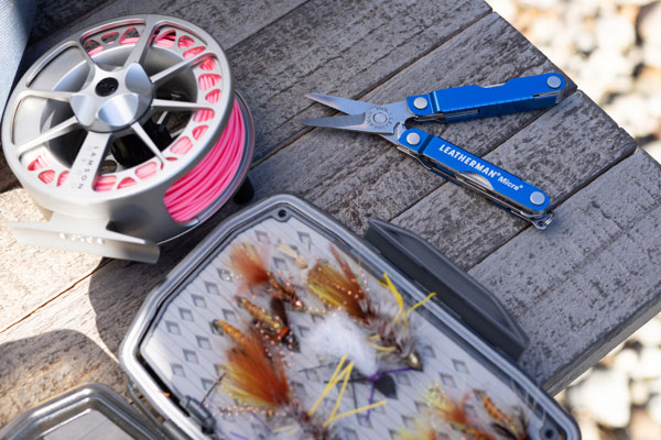 Leatherman Micra with fishing gear
