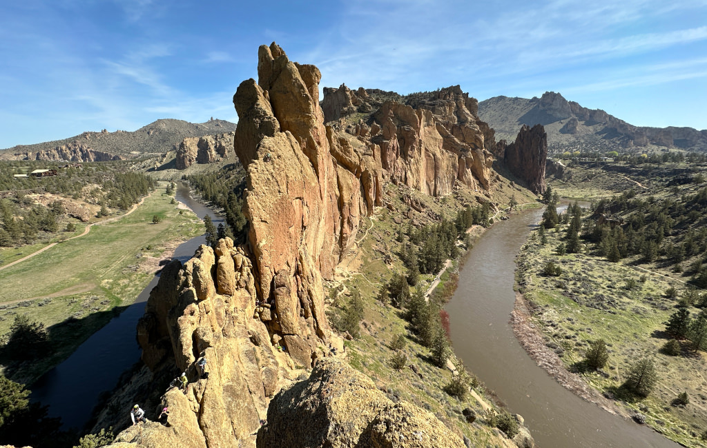 aerial view of smith rock