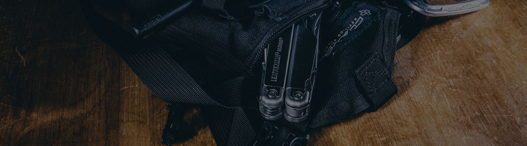 gear with Leatherman tool