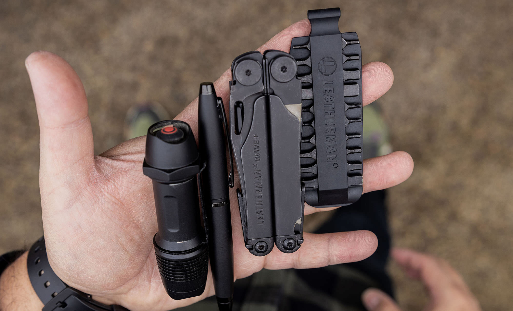 Black Wave with an edc selection