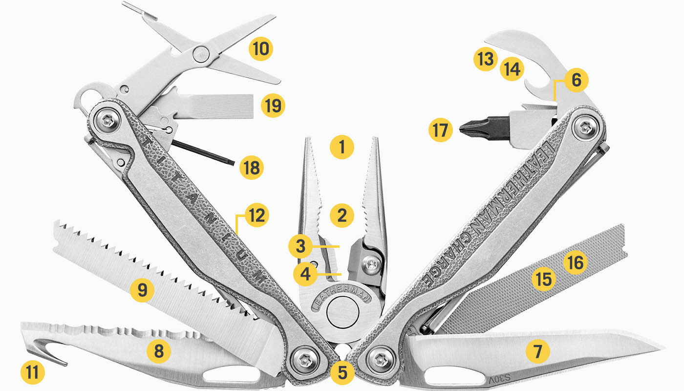 ▷ Leatherman Charge + Plata, Alicate Multiusos