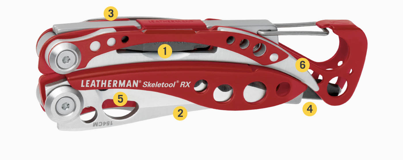 Leatherman Skeletool RX - Herramienta multiusos para primeros