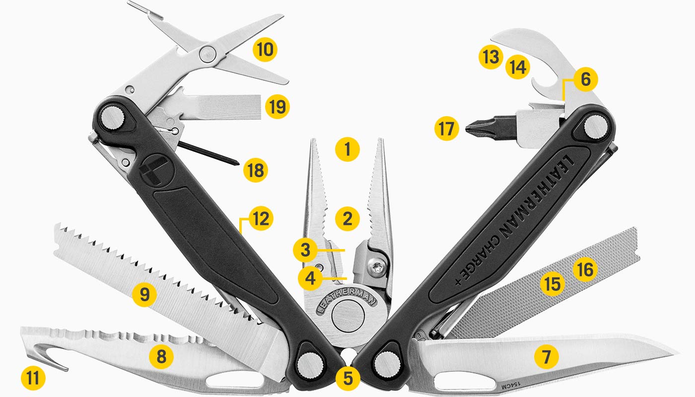 ▷ Leatherman Charge + Plata, Alicate Multiusos